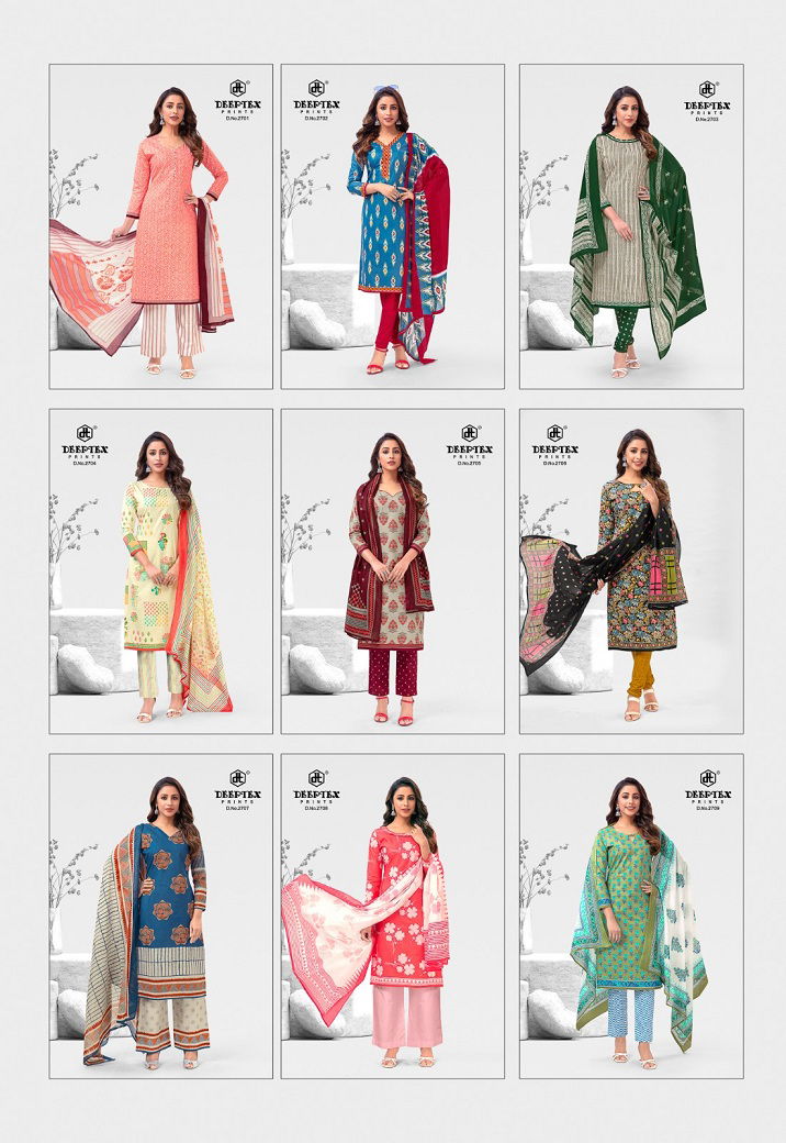 Deeptex Chief Guest Vol 27 Wholesale Printed Cotton Dress Material
